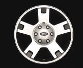 5 Bright machined aluminum 5-spoke, FX4-style. Includes machined center cap with Ford logo (kit does not include lug nuts). 48 49. tbd-1007-tbd; fits F-150 18 x 7.