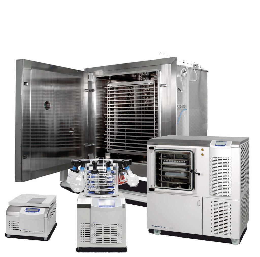 Our Product Spectrum With our unique and broad spectrum of equipment and accessories, we supply freeze drying systems and vacuum concentrators for every application.