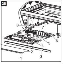 Lift out the bed panel (26/1). Handle with care! Do not scratch the ventilation hoods when lifting out. 5. Take the bed panel to the place of installation. 6.