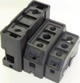 Low voltage, branch circuit fuses CUBEFuse finger-safe fuse holders CUBEFuse fuse holders Catalog symbols: Ampacity 600V 690V (Wind) (holds any CUBEFuse) TCFH30N TCFH30NW (-30A) TCFH60N TCFH60NW