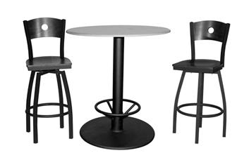BREAKROOM MILAN SIN 711-11 The Milan Bistro Table collection is the perfect solution for break rooms, cafeterias, dining areas and anywhere that you need a place to meet and eat.