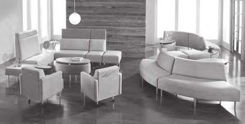 SIN 711-17 EVE Sleek Lines, Comfortable Design The sleek lines of the Eve Collection take shape from the desire to provide a contemporary solution to reception areas, waiting rooms, open plan team