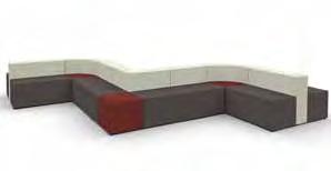 FLEX Lounge Flex Lounge seating bridges the gap between casual Flex Ottoman seating and Flex Tiered seating with a modular lounge approach.