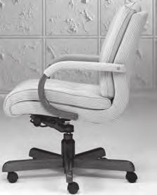 Generously proportioned, 3900 includes executive and management height models with wood arms and upholstered accent or with pliable, durable black urethane arms.