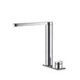 KWC ONO touch light PRO 10.651.022.000FL all chrome 2'047.00 A 220, flexible connection hoses, mains receiver Electronic controlled Swivel spout 360 touch light PRO control unit, maintenance-free 10.