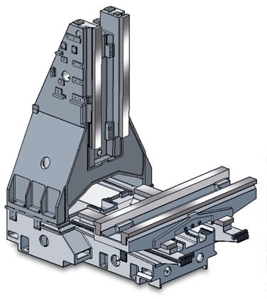 Broader box guideways Compared to the previous models, the broader box guideways greatly improve the machine's dynamic characteristics.