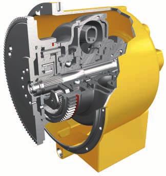 The D6R Series III torque divider provides: High reliability Low dynamic torque Optimum combination of operator efficiency and driveline reliability Components designed to absorb full engine power