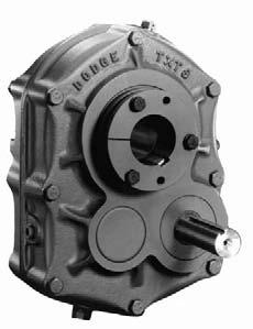 Torque-Arm Reducer Identification Size Cast Into Housing Reducer housings have a raised size number cast into the housing half.