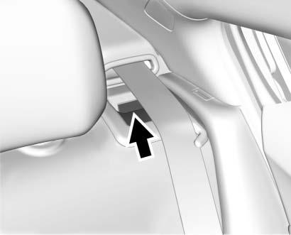Make sure the safety belt is in the belt stowage clip. 2. Lift the seatback up and push it rearward firmly until it locks into place. Use two hands to press firmly against the seatback.