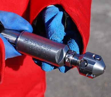 Pipe cleaning Pipe cleaning Polisher configuration Unplugger configuration Powerful rotary tools for cleaning straight pipes 2 or larger. Two jet patterns available.