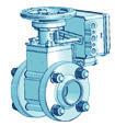 gland or bellows valve, with improved service life Seating face protection against excessive fluid velocity speed Curve of valve flow Cv: linear or equal percentage Single Offset and Triple Offset
