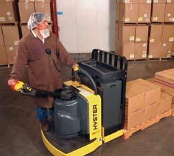 2 THE HYSTER ADVANTAGE Productivity: Why work harder when you can work smarter? The B80Z AC hand pallet truck helps you do just that with features that let you move more loads with less effort.