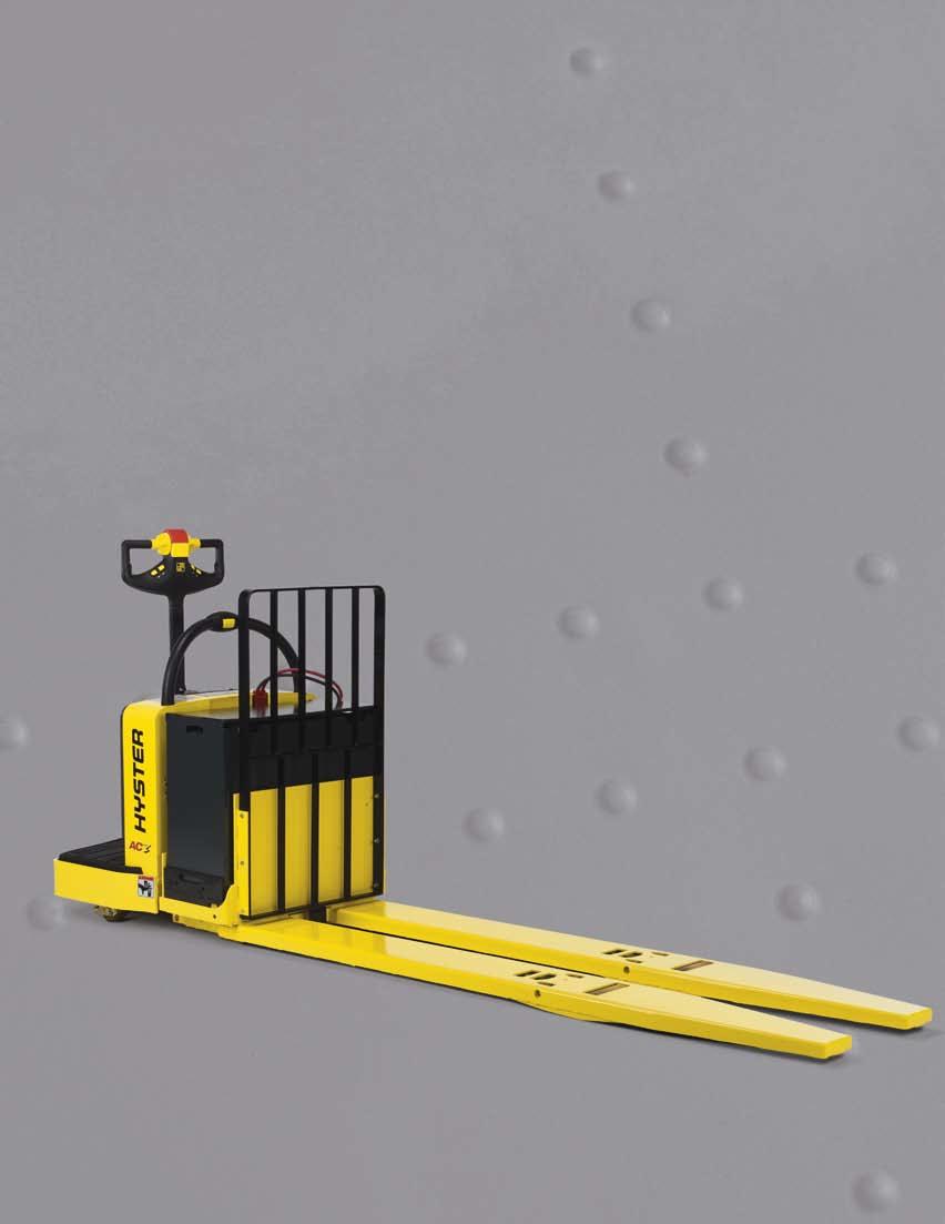 4 RAISING THE STANDARD FOR LIFT TRUCKS Floor Mat: 1-inch thick rubber floor mat absorbs shock from uneven floor surfaces or dock plates enhancing operator comfort when riding.