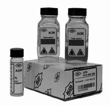 Acid Test Kid Series AOK Features Quick & easy test kit Universal acid test kit for use with all oils: Mineral, POE etc By changing the percentage of oil sample taken, the acid number of the oil can