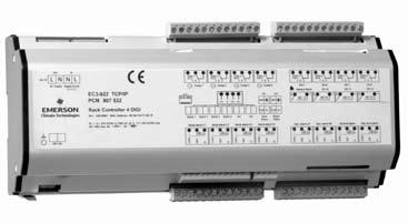 Rack and Condenser Controllers Series EC3-600, -700, -800, -900 with Webserver Function and TCP/IP Ethernet protocol, or with FTT10 LON Interface Common Features Maintenance and alarm management