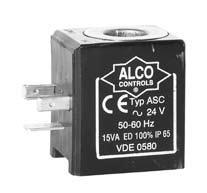.+80 C 3,0m ASC-L60 804 575 6,0m Cable Assemblies with 24V DC Chopper Plug Enables standard 24V AC Coil to be used for DC applications Low power assumption (3W only) No MOPD degradation DS2-N15 Type