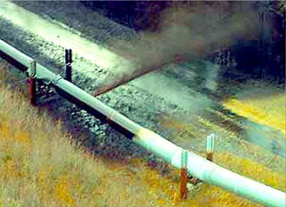 An oil and gas production service involves the monitoring of oil and gas pipelines