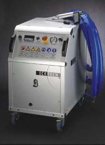Stand-alone-Technologies Dry Ice Blasting III Dry ice blasting equipment: ICETECH device ICEBLAST KG 30, based on the compressed air blasting