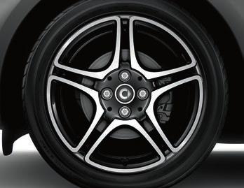 wheels 16" 8-spoke light-alloy wheel 15" 10-spoke light-alloy wheel 6J x 16 ET