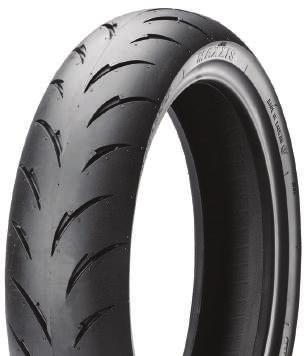 SCOOTER M6162 Tyre / M6162 / DRY WEATHER DESIGN AND COMPOUND ARE OPTIMALLY PAIRED FOR RACING / SPECIAL GROOVES PROVIDE SUPERIOR CORNERING TRACTION / DIRECTIONAL PATTERN WITH A DELUXE COM- POUND MEANS