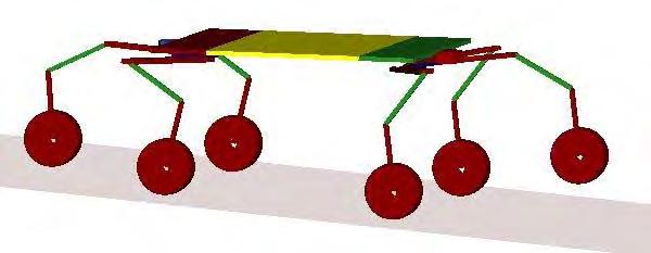 (7) Advanced Kinematics Concepts Legs and Wheels combined a first approach Design features: 6 articulated legs + 6 wheels 3 legs suspended in front and 3 legs in rear,