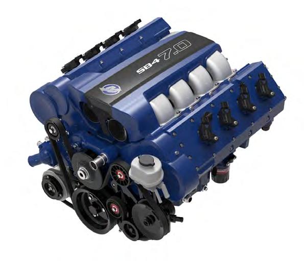 SB4 7.0 CRATE ENGINE HORSEPOWER 750 (559 kw) @ 7500 RPM SPECIFICATIONS COMPRESSION RATIO 11.