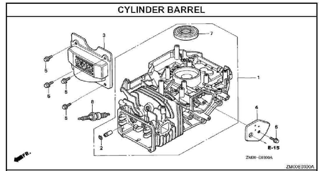 HOVER MOWER TM Figure 10. Cylinder Barrel 10 1 GC-12000-ZL8-415 Cylinder Assy.