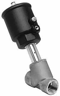 VALVS pressure operated bronze or stainless steel body threaded ports, 3/8 to / NC NO / Series 90 FATURS High fl ow due to angled seat design Anti-waterhammer design (fl uid entry under the disc)