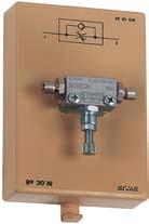 Dimensions in mm: 100 x 150 x 80 (W x H x D) 0.22 kg 5/2-way valve BS 30.13 3/2-way delay valve BS 30.15 5/2-way valve BS 30.