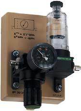 18 Shuttle valve, triple BS 30.18 22 30 018 a with OR function, control pressure of 1 bar min.