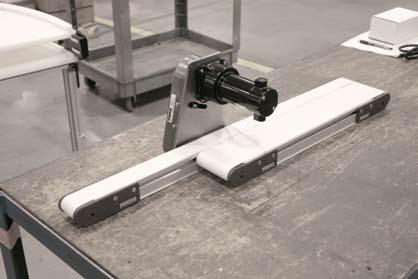 lengths Wide parts can be carried by each conveyor to create parts access from below
