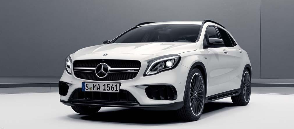 Option Detail AMG Night Package (P60) GLA 45 4MATIC only Mirrors in High- Gloss Black