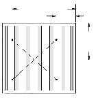 8 and 9. Average the two measurements. For 16 in. (400 mm) wide filters, position the grid as shown in Fig. 10. Take velocity readings for each filter. 3.