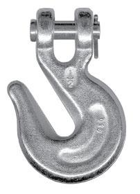 200 CHAIN & BINDERS - Attachments CLEVIS GRAB HOOKS Grade 30 Number Dimensions (inches) Chain Wgt Load Limit Clear Finish Zinc Plated W D H L R P Std. Pkg.
