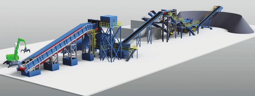 4 M090 Shredding Plant 4 7 8 9 0 Infeed Conveyor (Optional)