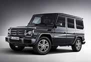 5-spoke light alloy wheels Mercedes-AMG G 63 Technical Data 5,461cc, 8-cylinder, 420kW, 760Nm Direct-injection, bi-turbo ECO start/stop function AMG SPEEDSHIFT PLUS 7G-TRONIC Permanent all-wheel
