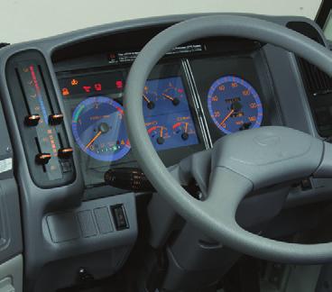 FEATURES DRIVER INSTRUMENT PANEL Drivers rate the Poncho s instrument panel and controls layout as user friendly and welcoming.