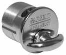 124 Turn Lever Cylinders Rosettes & Blocking Rings 124 Series Turn Lever Used in mortise locks in lieu of cylinders when keyed cylinders are not required Furnished standard with No.