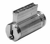 For cylinders in competitive keyways, see Page 10. Cylinders are supplied random keyed unless specified 1 bitted or master keyed.