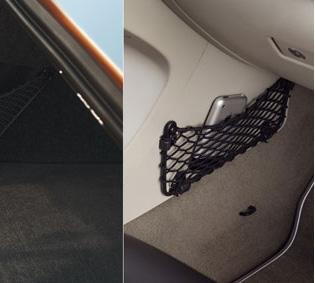 The kit offers simple and practical storage in both the passenger compartment