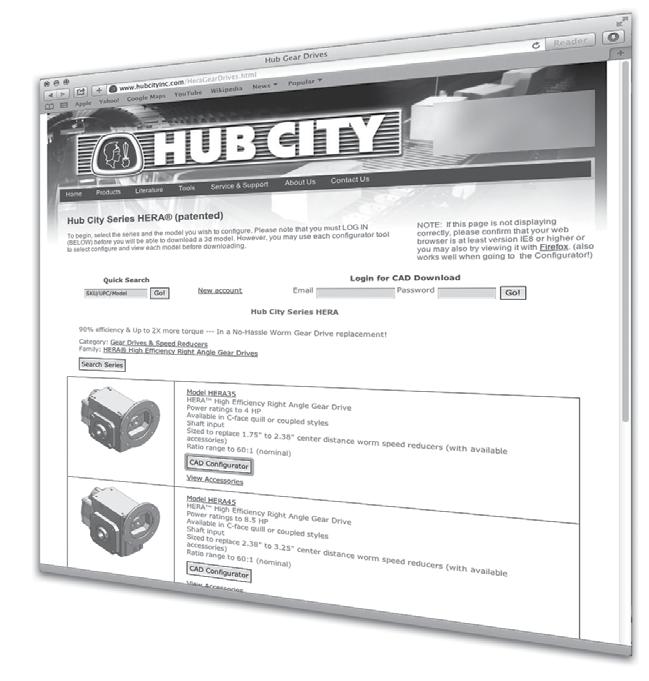 Hub City - High-Efficiency Right Angle Gear Drives Online Tools & Apps Selector