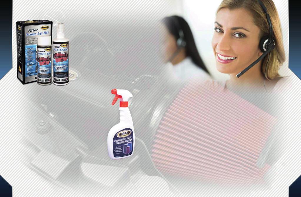 CLEANING KITS & MAINTENANCE KEEP YOUR PREMIUM FILTER CLEAN AIRAID cleaning solution is uniquely formulated to clean without damaging the gauze filter media.