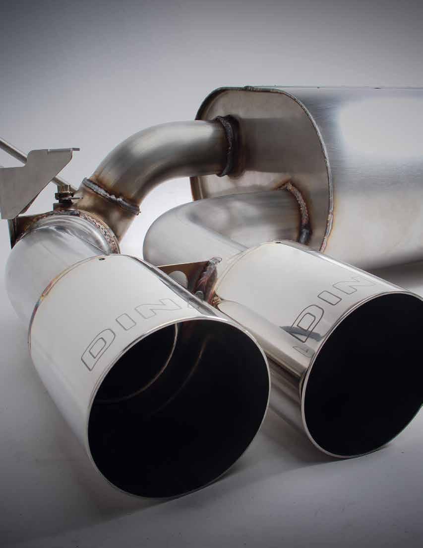 Dinan s heralded exhausts are also all meticulously hand crafted with MIG/TIG welding and finished with eye catching polished or ceramic tips that scream they are the utmost quality.