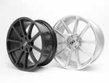 In fact the weight reduction of the forged wheels approaches 30% over the stock setup!