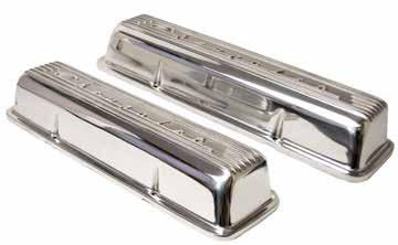 These valve covers feature cast-in baffling and a mid-height design that will clear most roller and/or ratio rockers.