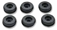 split lock washers, and fasteners. 1955-56... #2258...$19.50/set RUBBER BUMPER KITS These kits contain bumpers for the doors, trunk, glove box and hood.