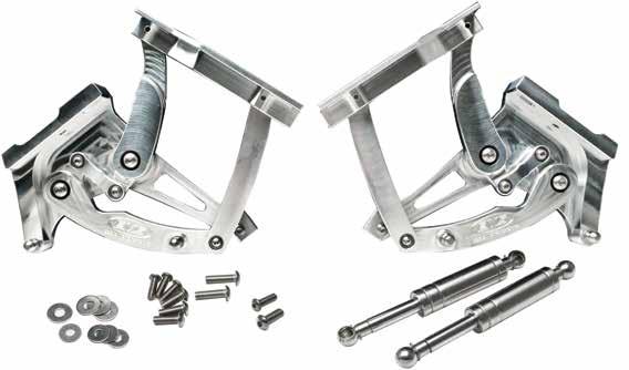 HOOD HINGES #16247 EDDIE MOTORSPORTS BILLET HOOD HINGES These billet hood hinges by Eddie Motorsports are exactly what you need to finish off the engine compartment of your classic.