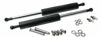 For convertible applications just switch the hinges and mount the gas spring to the wheel well. 1955-57 Machined, Hardtop & Convertible... #16496... $309.95/pr.