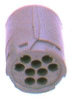 The HD10 is a thermoplastic cylindrical connector (temperature rated 67 to