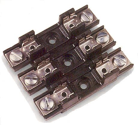FB-47065 For AGC type fuse1/4 dia. by 1 1/4 long maximum of 30 amps and 300V with #6 screw terminal. Mounting holes.146 dia. on 5/8 spacing.